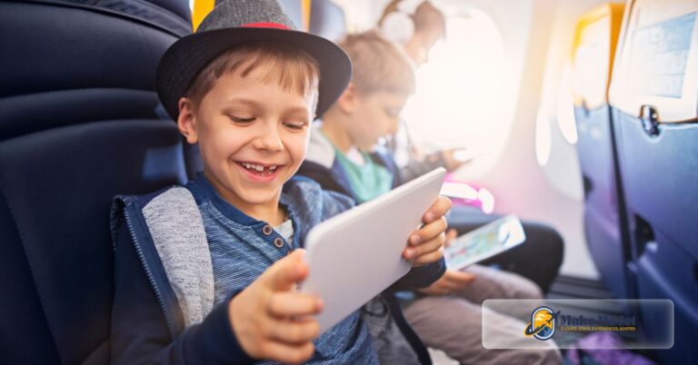 kids airplane entertainment tablet